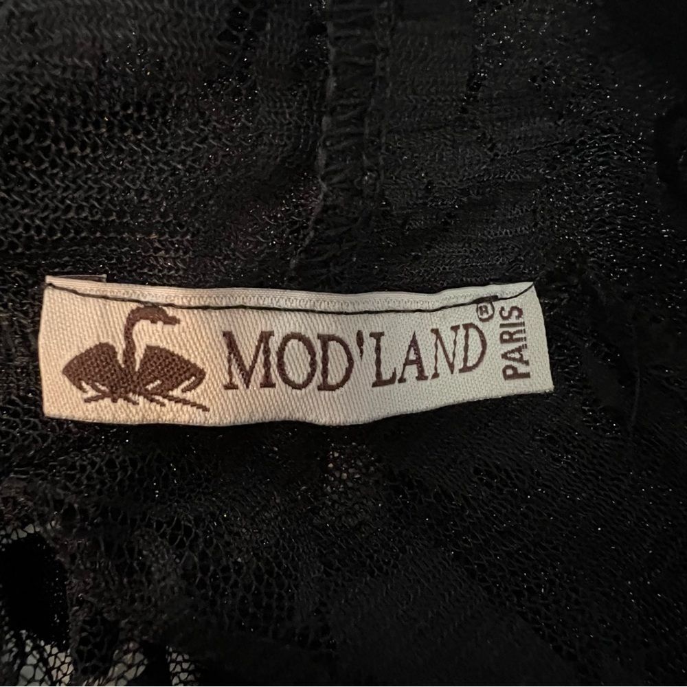 Mod Land Womens Black Lace Whimsigoth Cardigan Size M Sheer Boho Fairy Grunge - Picture 7 of 7